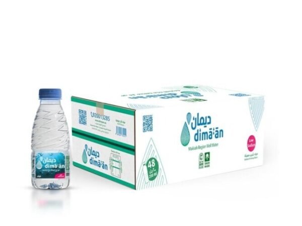 Dimaan Water 200ml 25 Cartons 48 Bottles for Homes and Mosques - مياه دايمان 200 مل 25 كرتون