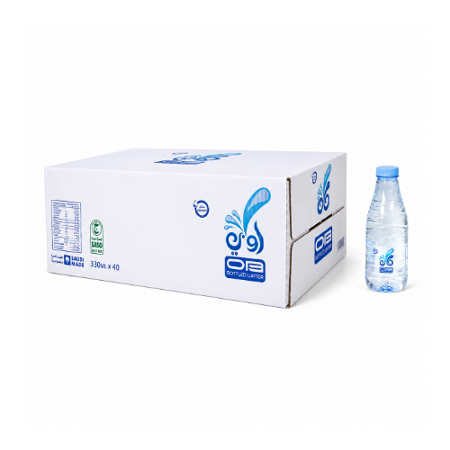 مياه أو بي OB 330 مل كرتون 40 عبوة | OB Water 330ml - 40 Bottles Carton