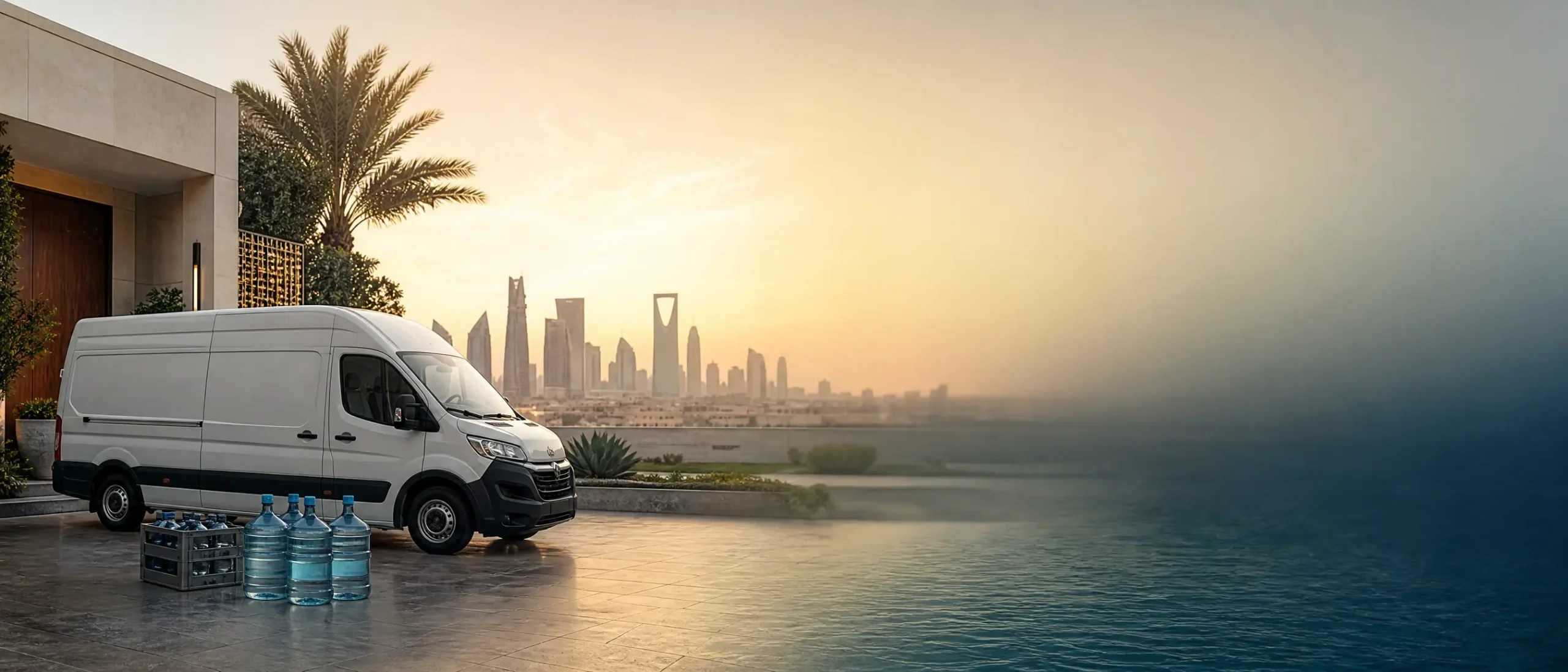 توصيل مياه أكوا داخل الرياض